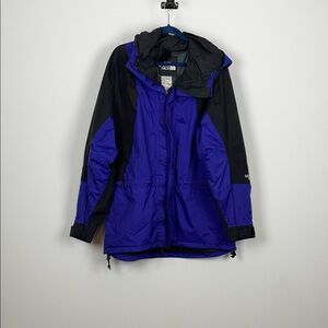 VTG The North Face Gore Tex Mountain Purple and Black Ski Men's L Hooded Jacket